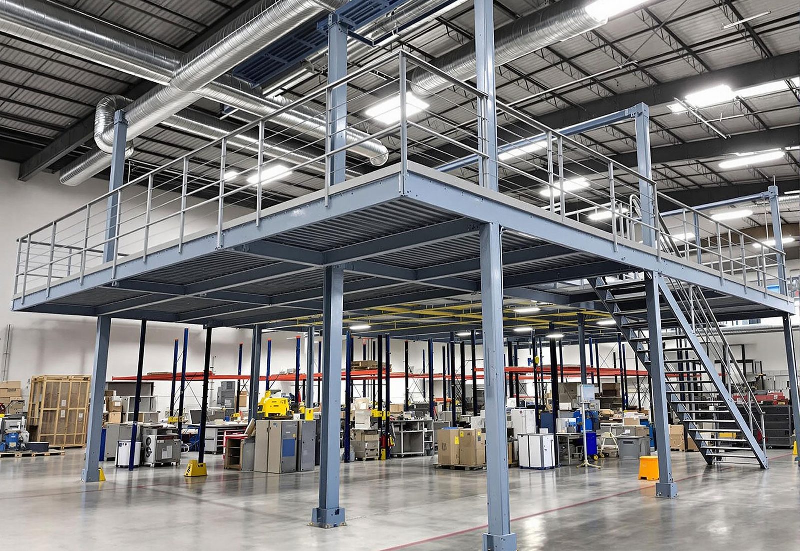 Steel Mezzanine Floor Structure · Warehouse · NCR